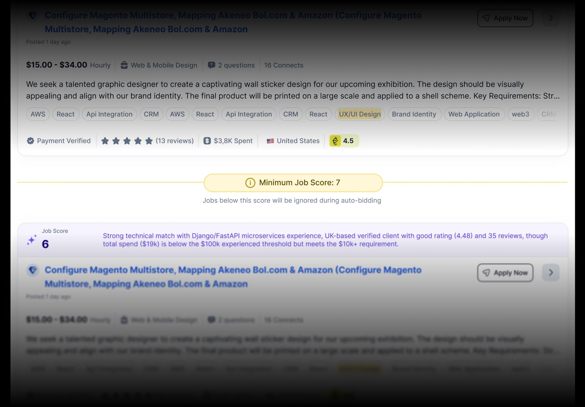 Dynamic Cutoff Control